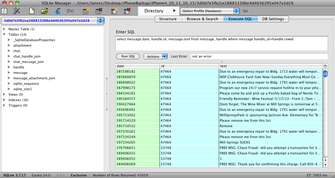 sms excel software for mac